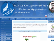 Tablet Screenshot of 47lo.waw.pl